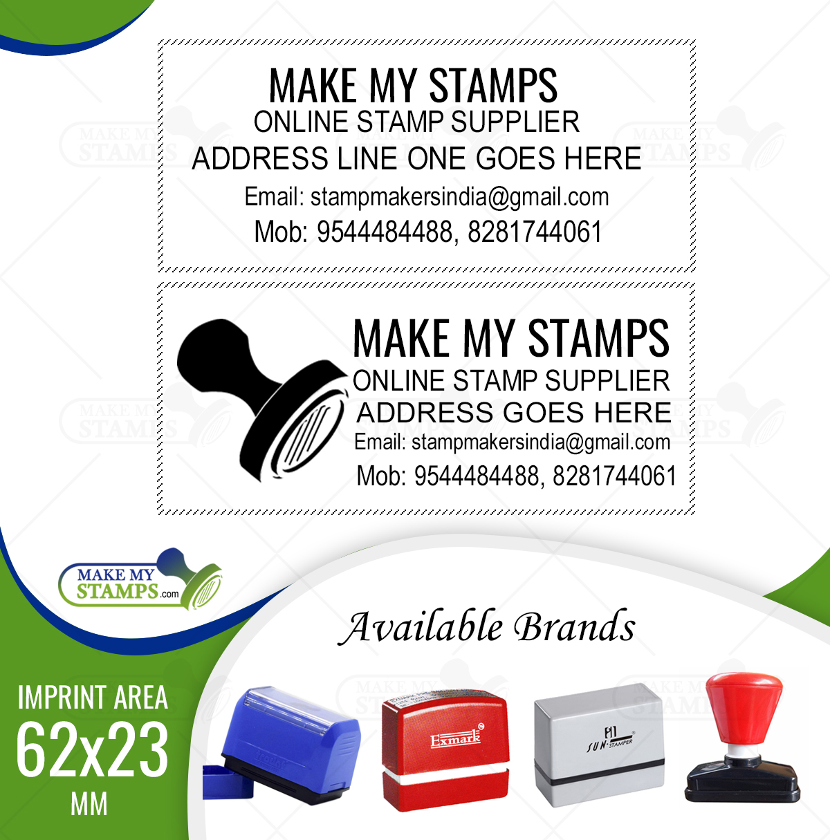 rubber stamp online  Rubber stamp maker, Stamp maker, Pre inked