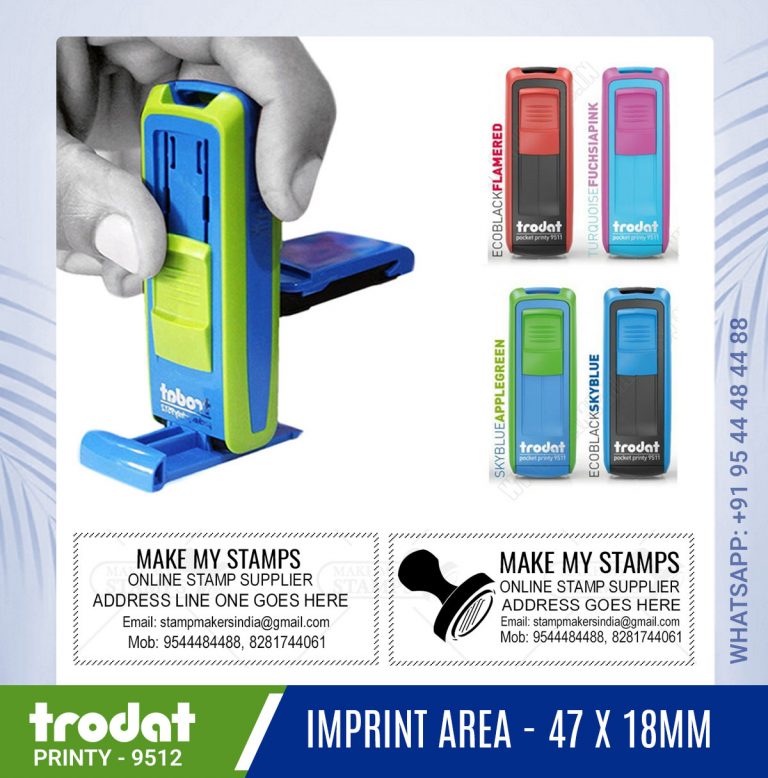 address pocket stamp trodat