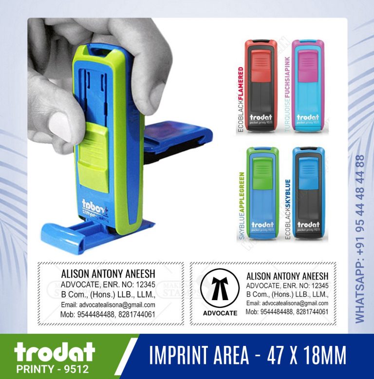 advocate accountant pocket stamp trodat