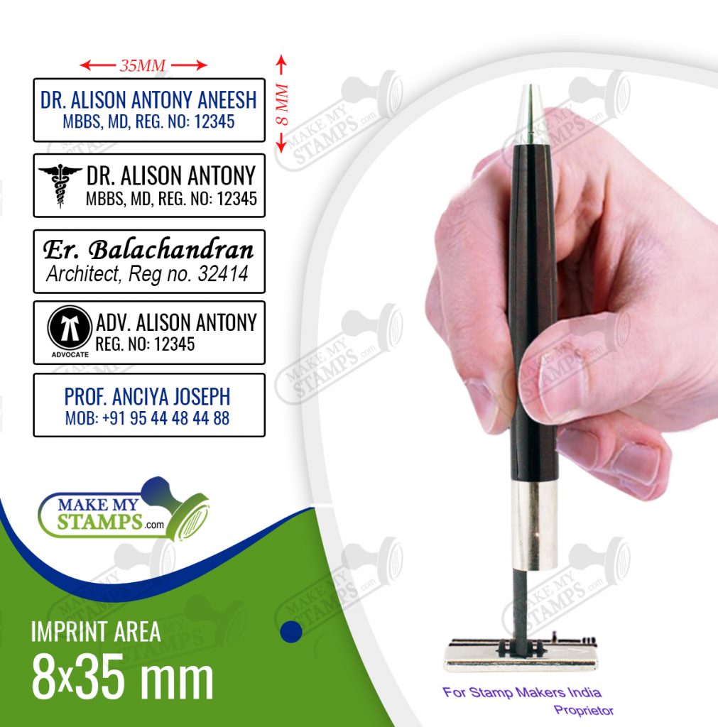 Pen Stamp / Pen with Rubber Stamp / Seal Pen / Pen Seal