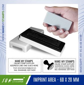 pocket address stamp