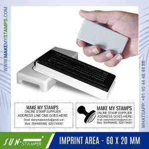 pocket address stamp