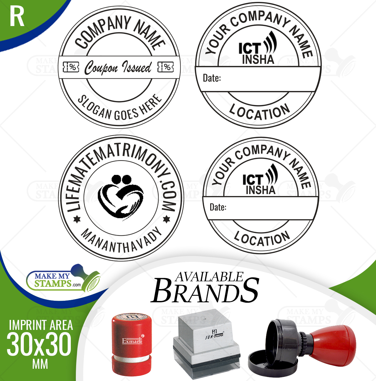 Round Stamp 30mm