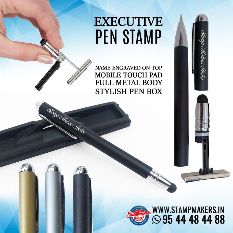 Personalized Pen Stamp / Name Engraved Pen Stamp