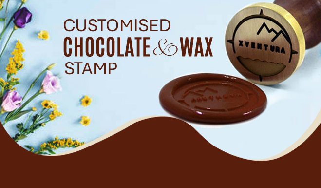 chocolate and wax stamp