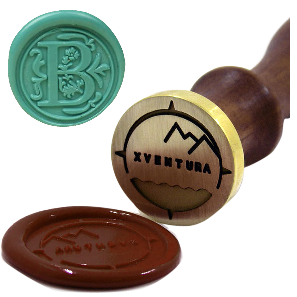 chocolate and wax stamp